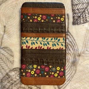 Colorful flat wallet
